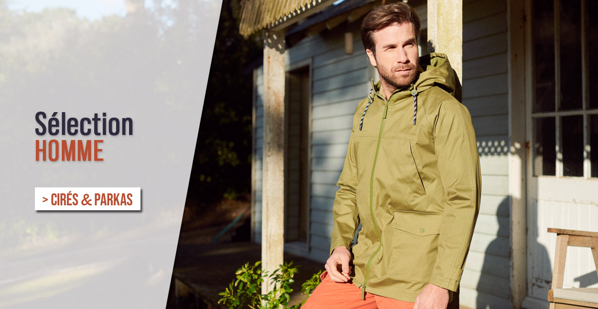 Sélection cirés et parkas homme