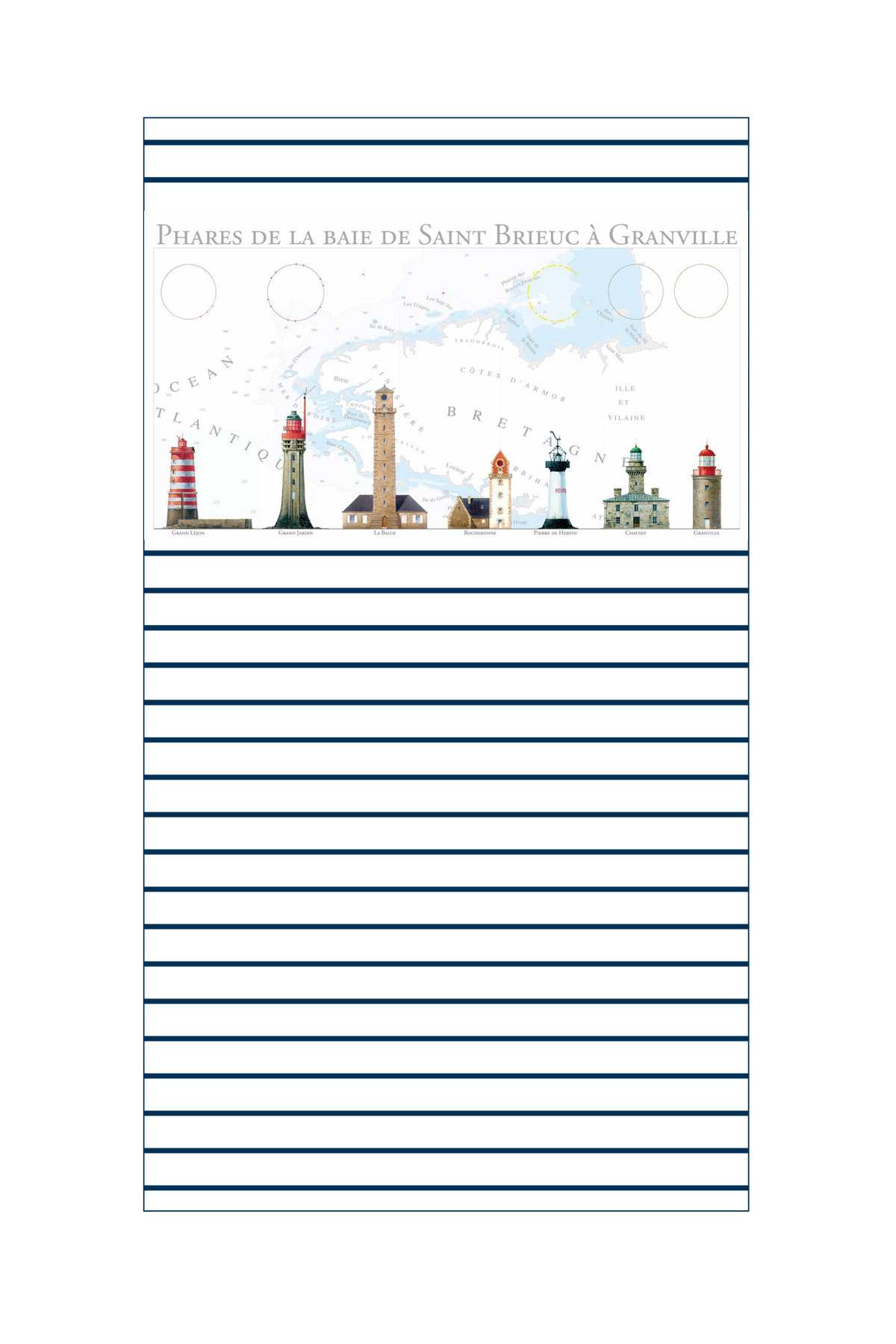 - - Serviette ST BRIEUC GRANVILLE PHARES