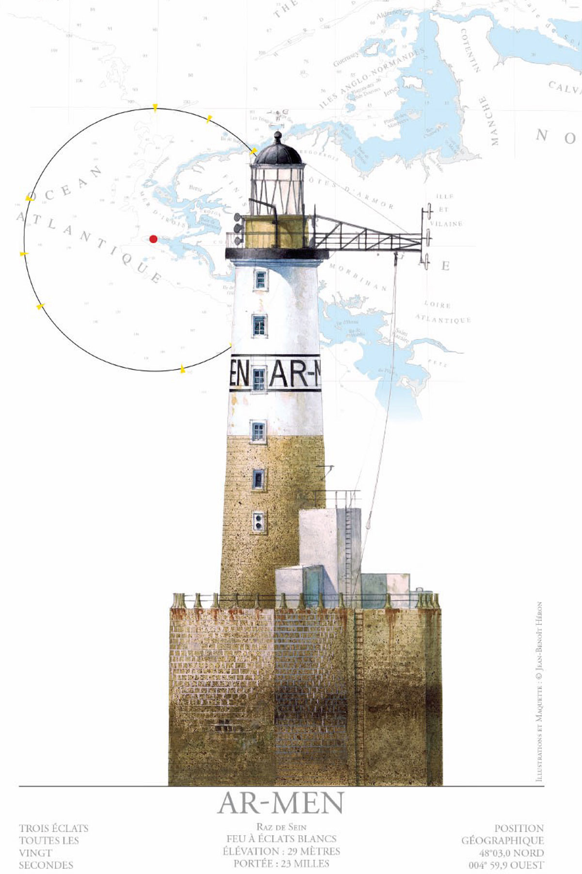 - PHARE ARMEN Serviette de plage