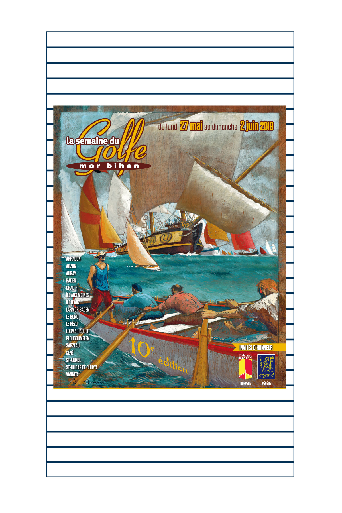 Serviette SB Semaine du Golfe Affiche