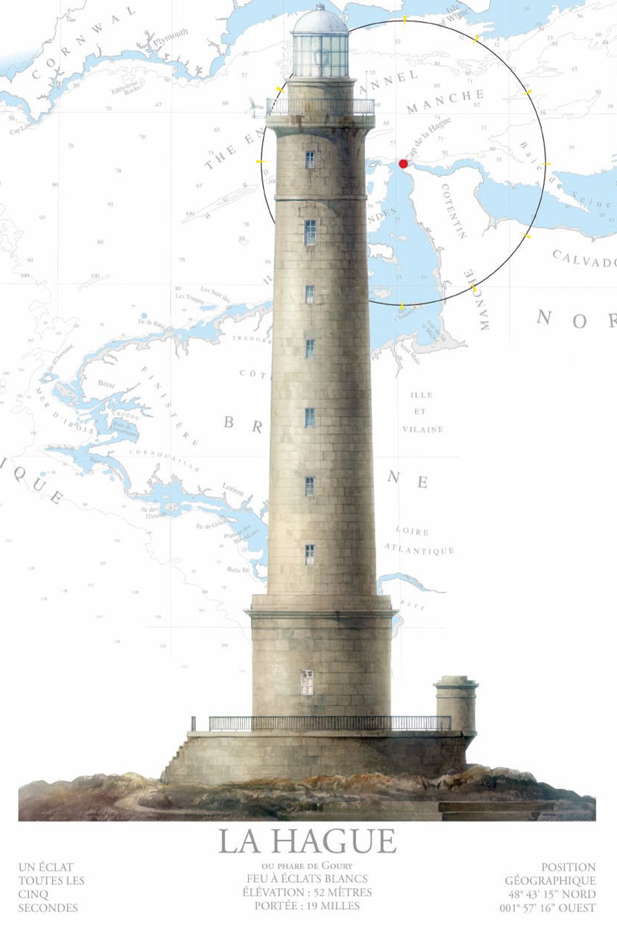 - PHARE CAP DE LA HAGUE Serviette de plage