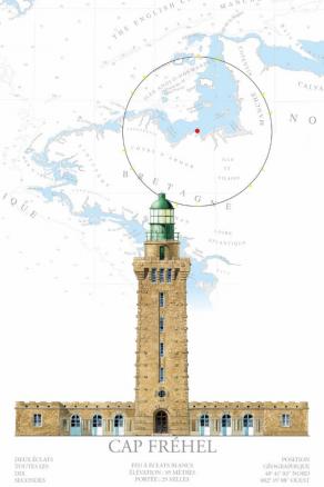 - - PHARE CAP FREHEL Serviette de plage